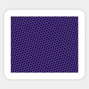 Pattern hexagonal purple on black background Sticker